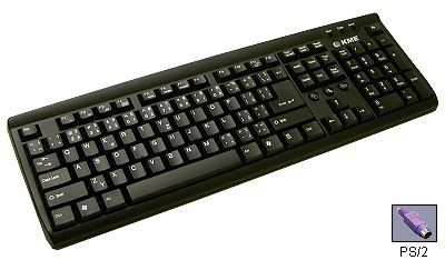 PC KEY PS-2 CZ/SK černá